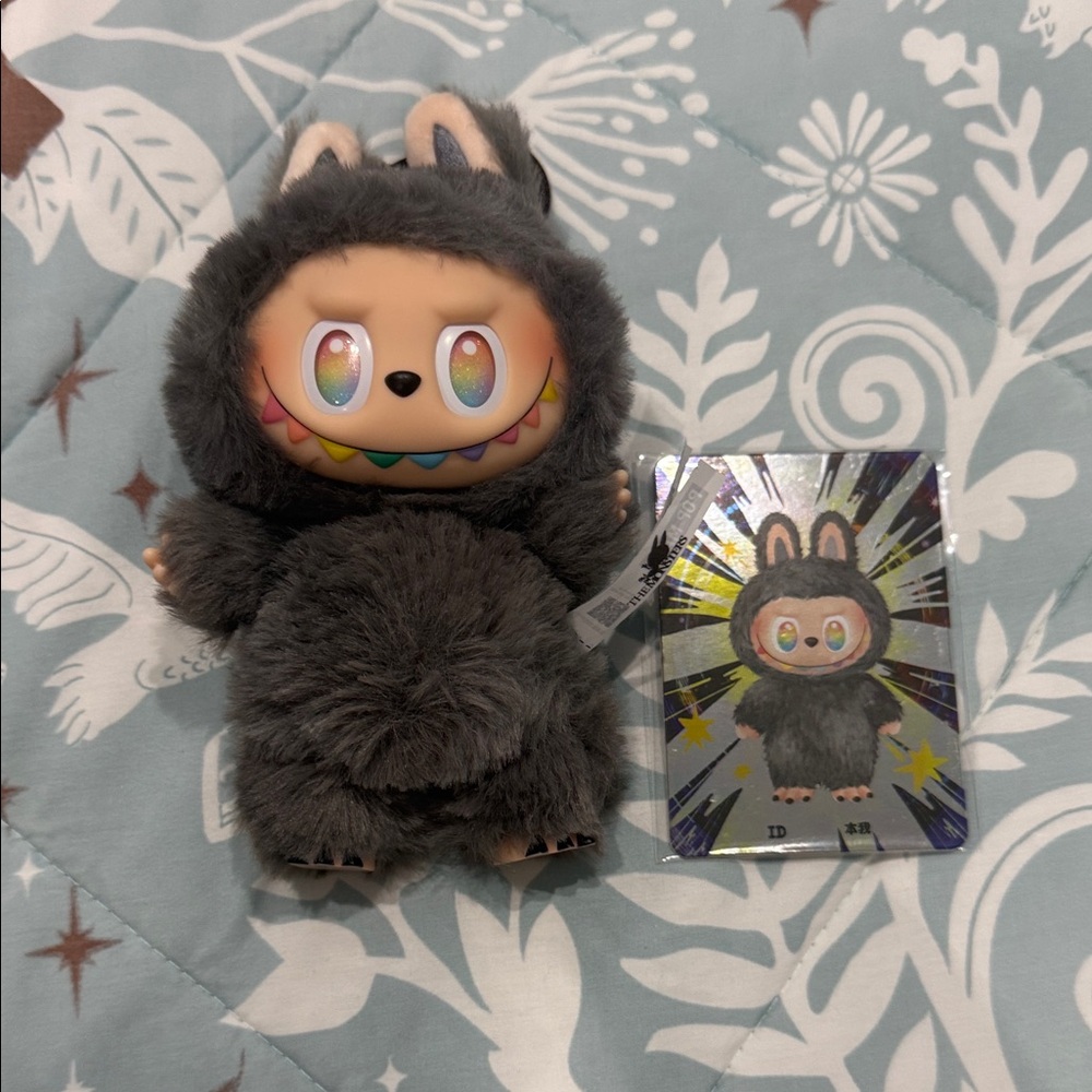 Charming Gray Plush Pet Toy